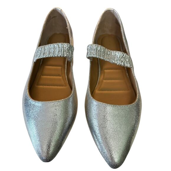 Kelly & Katie Silver Alston Slip On Pointed Toe Shoe Size 9.5 - Picture 3 of 8